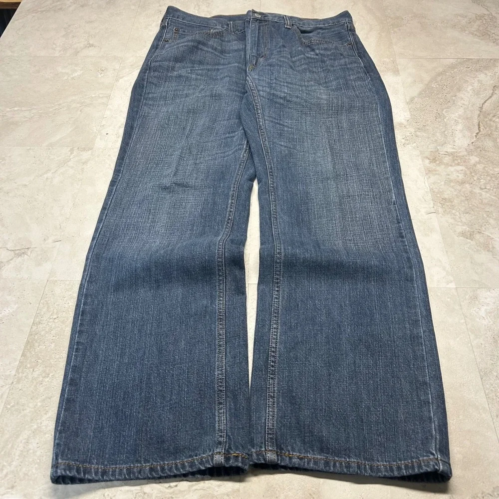 Levi's 559 Relaxed Straight Jeans Medium Wash Mens 36x32 Blue Denim Classic